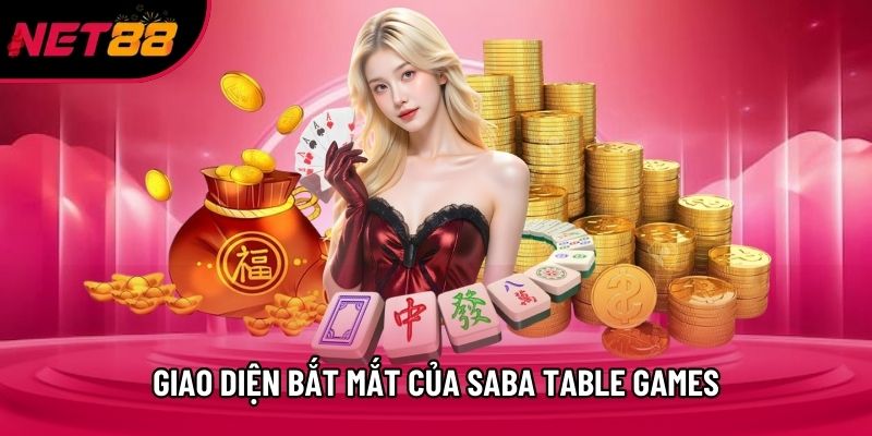 Giao diện bắt mắt của Saba Table Games Giao diện bắt mắt của Saba Table Games